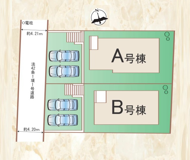 区画図です。2号棟