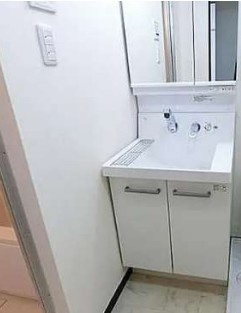 鏡裏と下部に収納を備えており、洗面用品やストックなどを収納してお使いいただけます。