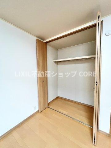 全居室にクローゼットを完備！居室空間をより広く隅々までお使いいただけますね。　