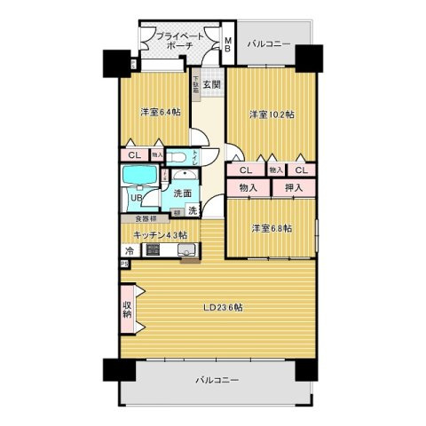 間取り：334000233222