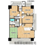 エスポラージュ西津田 4LDK 東南角地・ペット飼育可 の間取り
