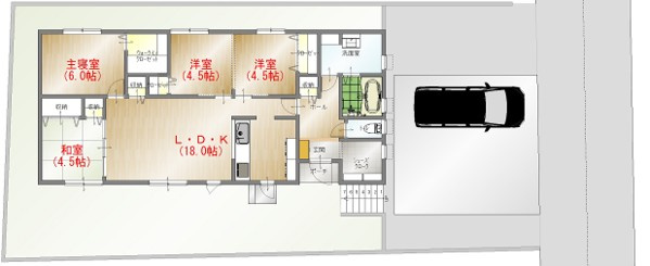 駐車場　2台