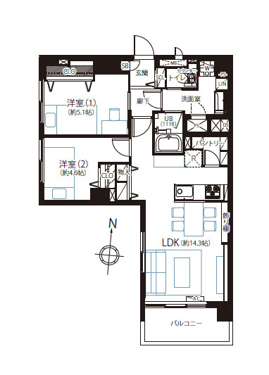間取り：313004618383