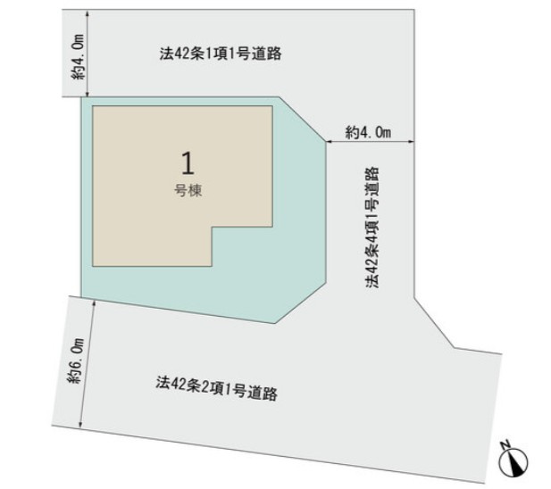 北東南の三方角地！全居室に収納がある4LDK・パントリー付き！主寝室7帖にはWIC付き！水回りの集中した回遊動線で移動がスムーズ！駐車スペース2台可(車種による)！