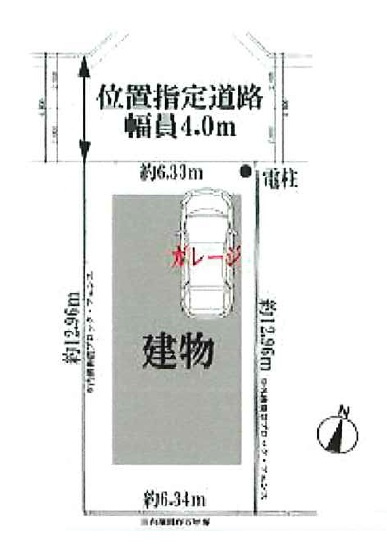 前面道路は交通量の少ない閑静な住宅街。落ち着いて生活ができる住環境です。