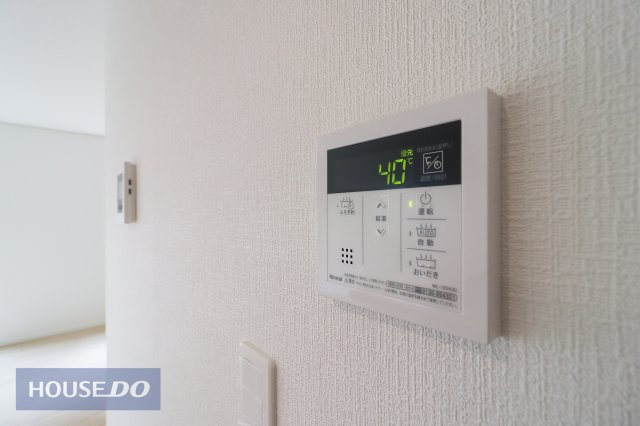【温水設備】　給湯スイッチ付きで温度調整もラクラクです。