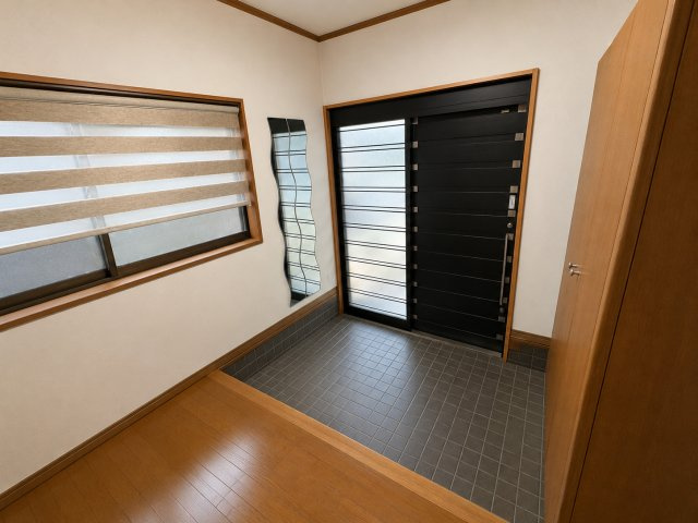 落ち着いた玄関です