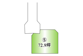 甲州市塩山下於曽区画⑤　分譲地の区画図
