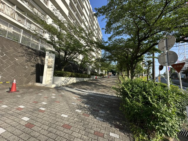 マンション回りの自然豊かな遊歩道です。気持ちの良いお散歩ができそうですね。