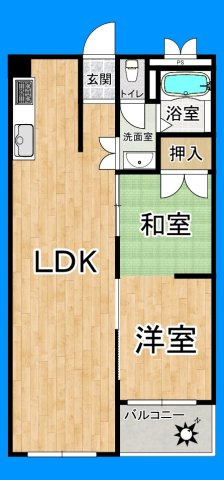 南向きバルコニー