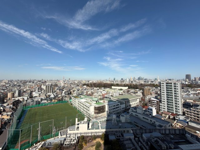 渋谷方面を一望できる眺望(北側)