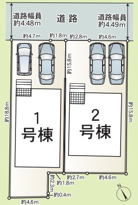 駐車2台可能！！
