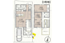 長岡京市奥海印寺八戸木　未入居物件の間取り