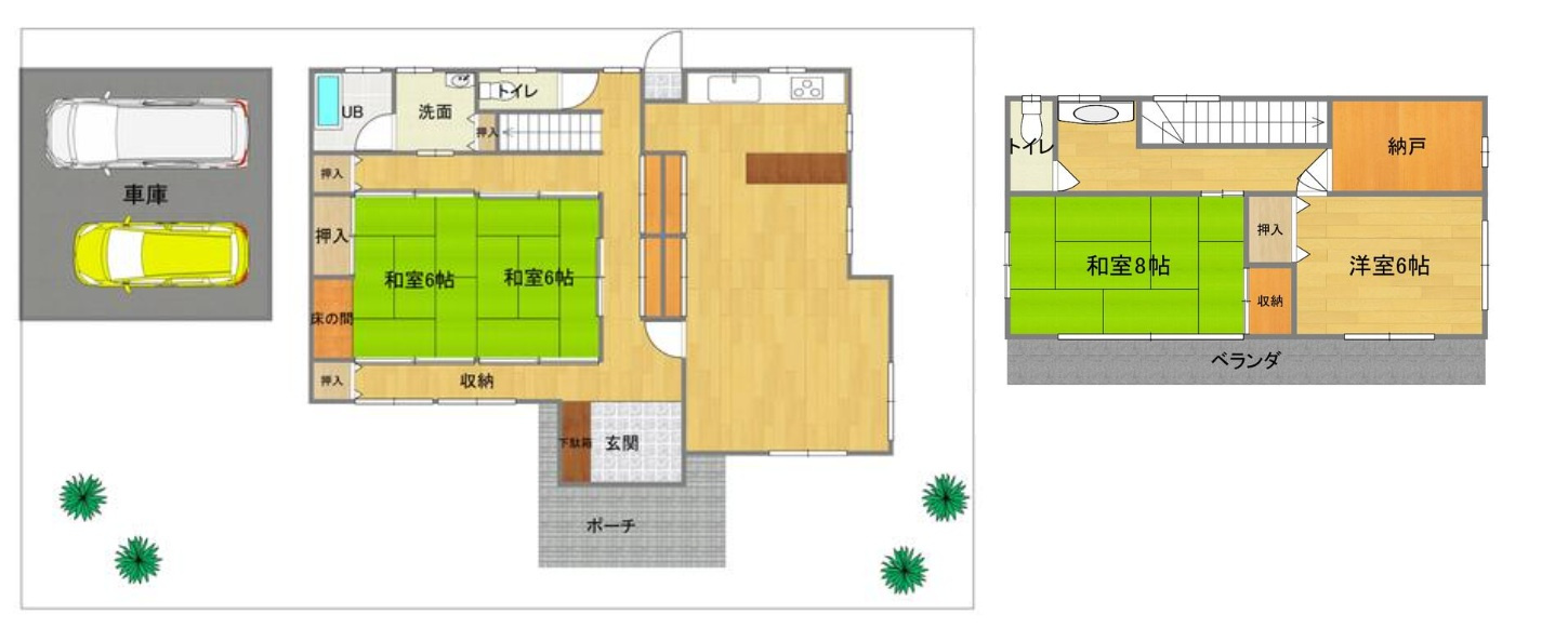 ■間取り図｜敷地面積：247.78？（約74.95坪）建物面積：133.10？（約40.26坪）