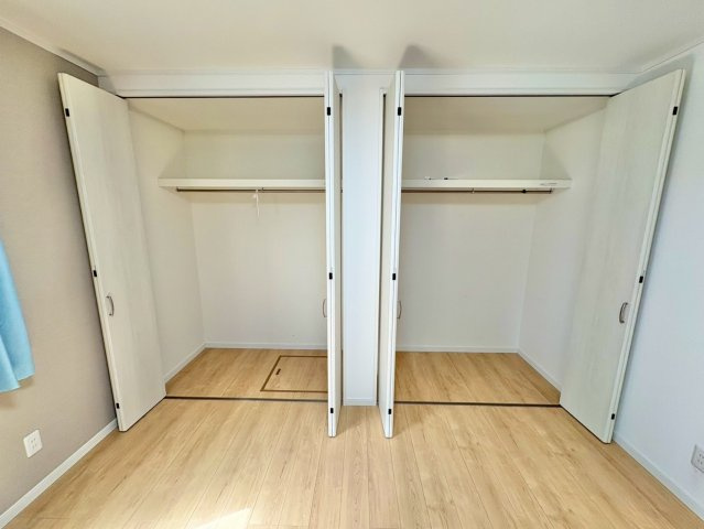 全居室収納付きで、お部屋がすっきり片付きます。