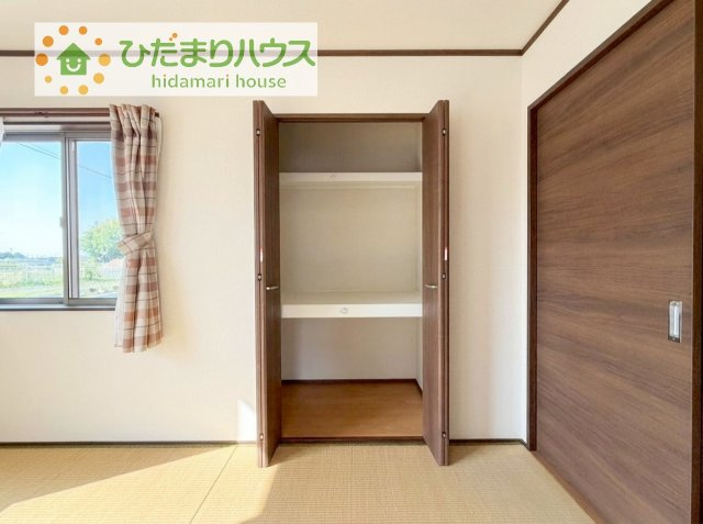 和室にも大容量のクローゼット完備！　お布団やお子様のおもちゃなどがスッキリ収納できますね(^^♪