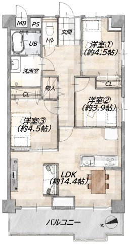 間取り：325000125758