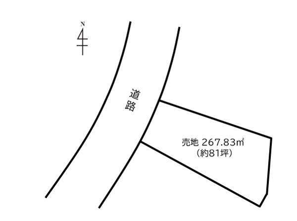 【熊倉3　土地の間取り】