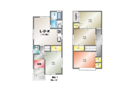 長岡京市こがね丘の間取り