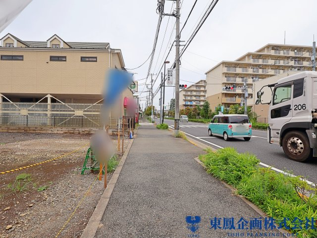 多摩大橋通り沿いに面する土地