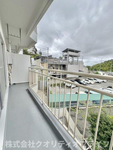 5.95平米のバルコニー