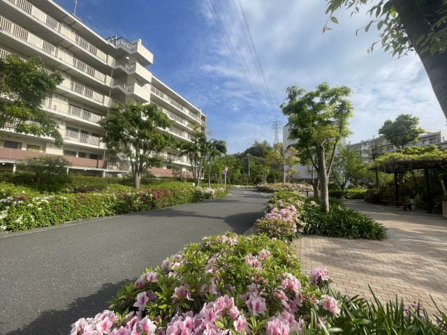 高台に位置した、自然を感じることができる町並みになります。