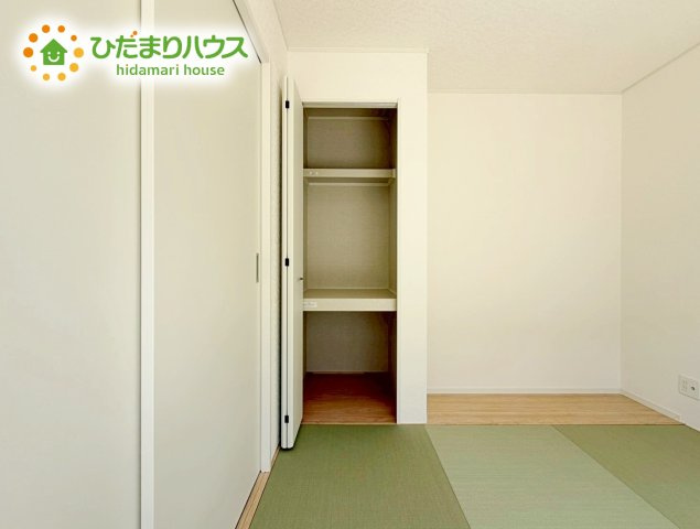 和室にも大容量のクローゼット完備！　お布団やお子様のおもちゃなどがスッキリ収納できますね(^^♪