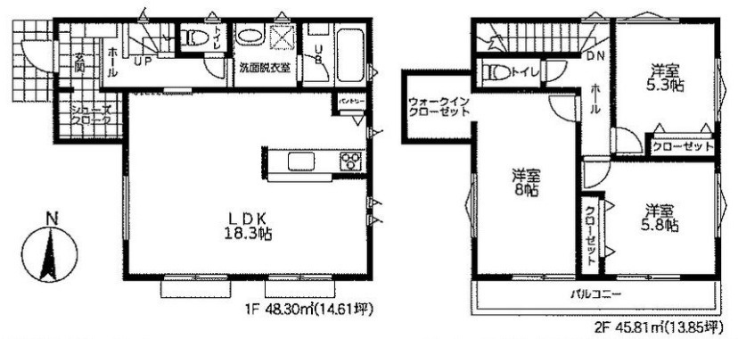 2号地参考間取り