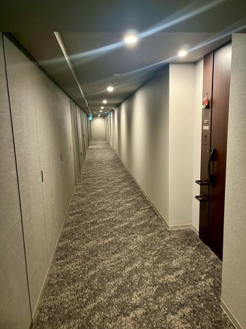 ホテルライクな内廊下の設計になります。