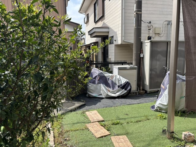 お子様の元気なお外遊びも、自宅のお庭なら安心ですね(^^♪      　