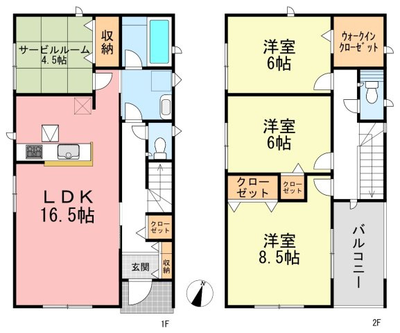 【間取り図】3号棟　間取り図です。