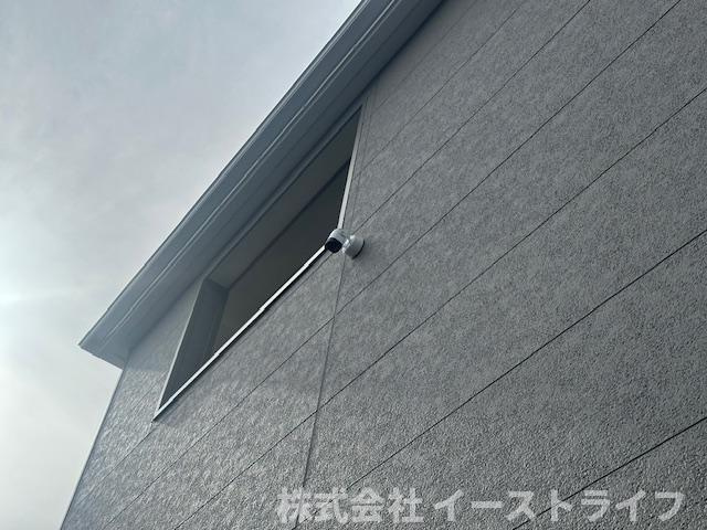 同社施工写真　防犯カメラが設置されています。