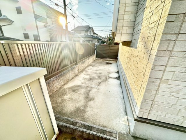 自転車がおけるような空間も◎