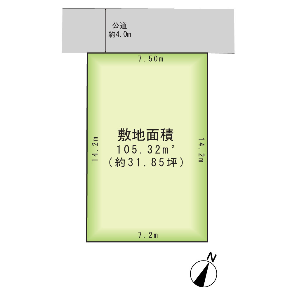 ※セットバック後、有効敷地面積104.05？