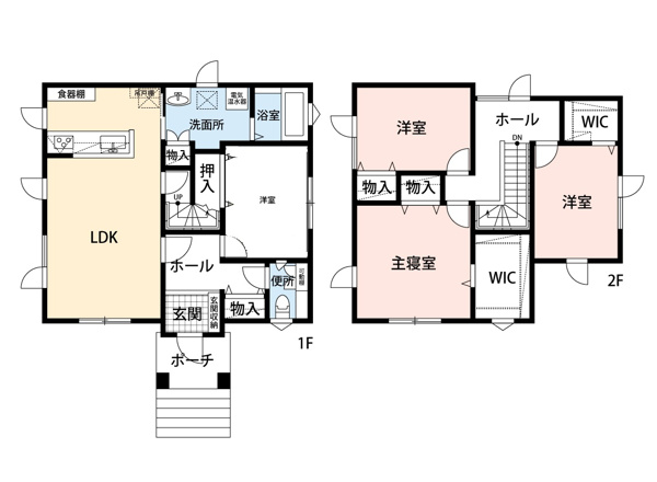 【江別市ゆめみ野南町 中古戸建の間取り】