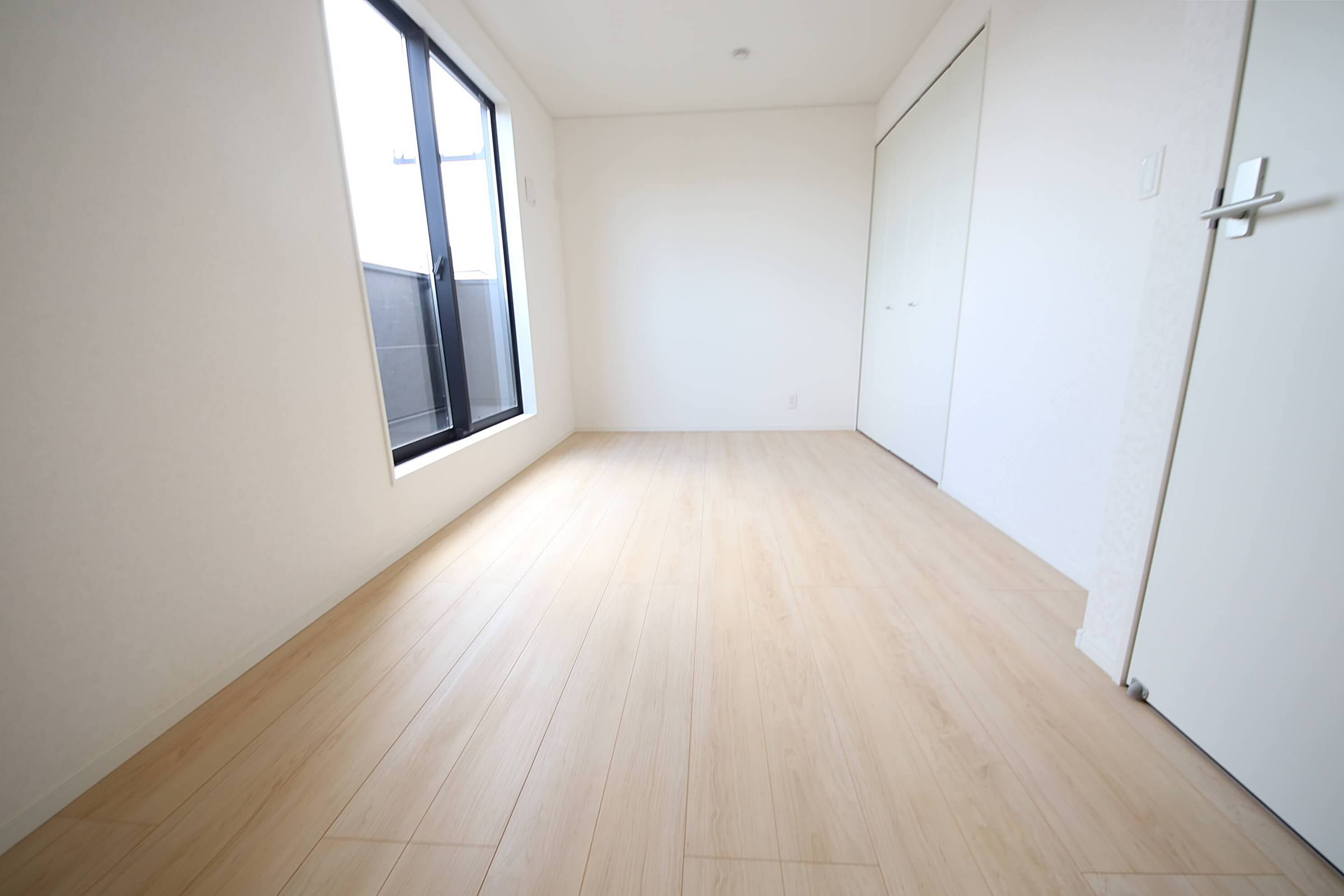 全居室収納完備、どのお部屋も整理整頓が捗り生活空間をより広く利用出来ます