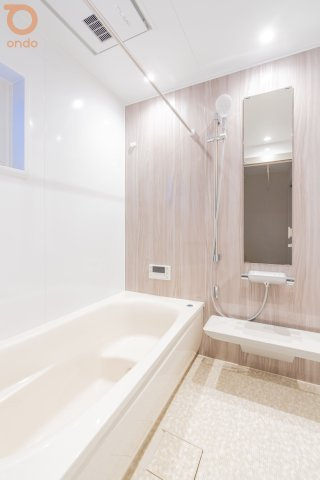 【ondo建物プラン例/浴室】日々の疲れを癒せる浴室！便利な浴室乾燥機付きで、天候問わず洗濯物をカラッと乾かせます。カビ対策にも◎