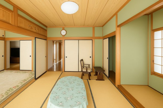 柔らかい畳が心地よい和室