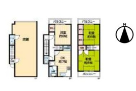 大阪市住吉区清水丘の中古戸建ての間取り