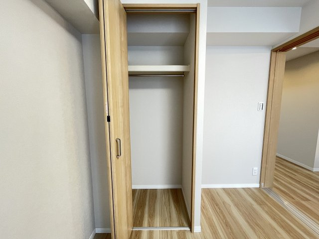 各居室に収納がついており、家族で使い分けしやすくなっています。　