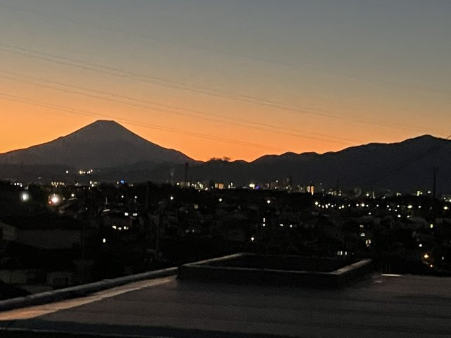 物件2階からは富士山を眺めることが出来ます（2026年1月撮影）