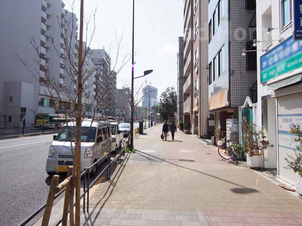 前面歩道部分