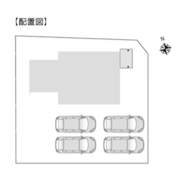 カースペースは車種にもよりますがお車4台駐車可能です。