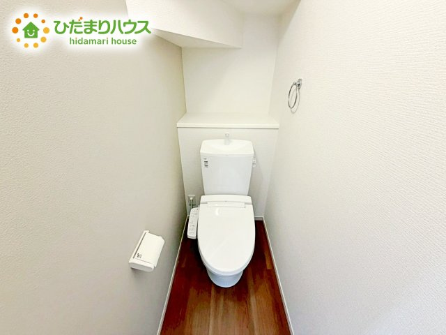 1・2階にトイレあるため、同時に利用でき混雑を避けられますね