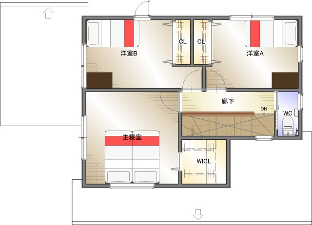 2階平面図