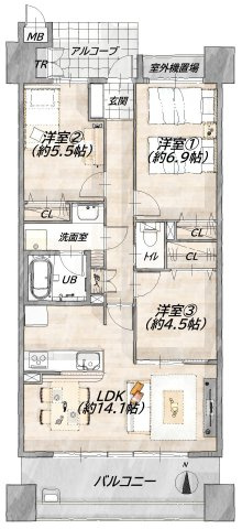 間取り：325000129405