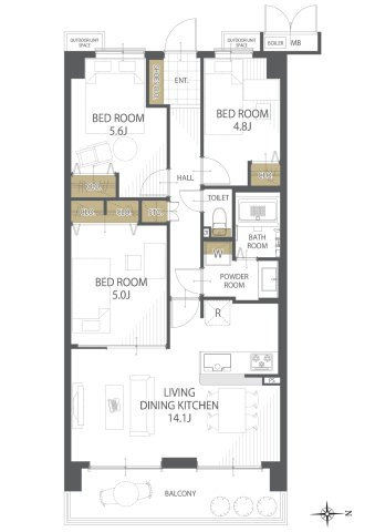 間取り：326000233083