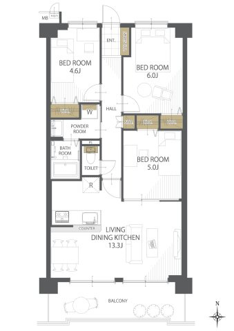 間取り：326000233084