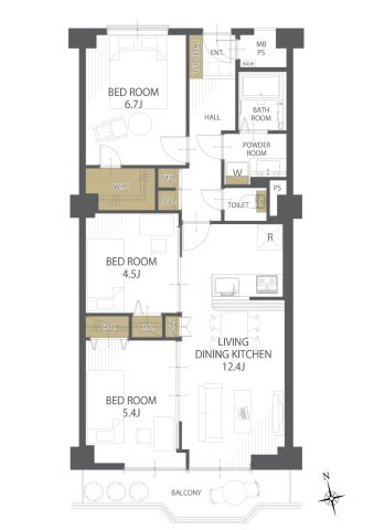 間取り：326000232857