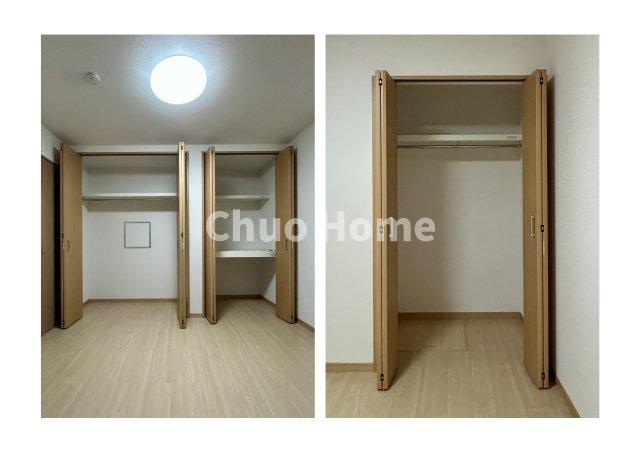 居室にはクローゼットを完備し、自由度の高い家具の配置が叶うシンプルな空間です。お子様の成長と必要になる子供部屋を与えるにはぴったりの間取りですね。